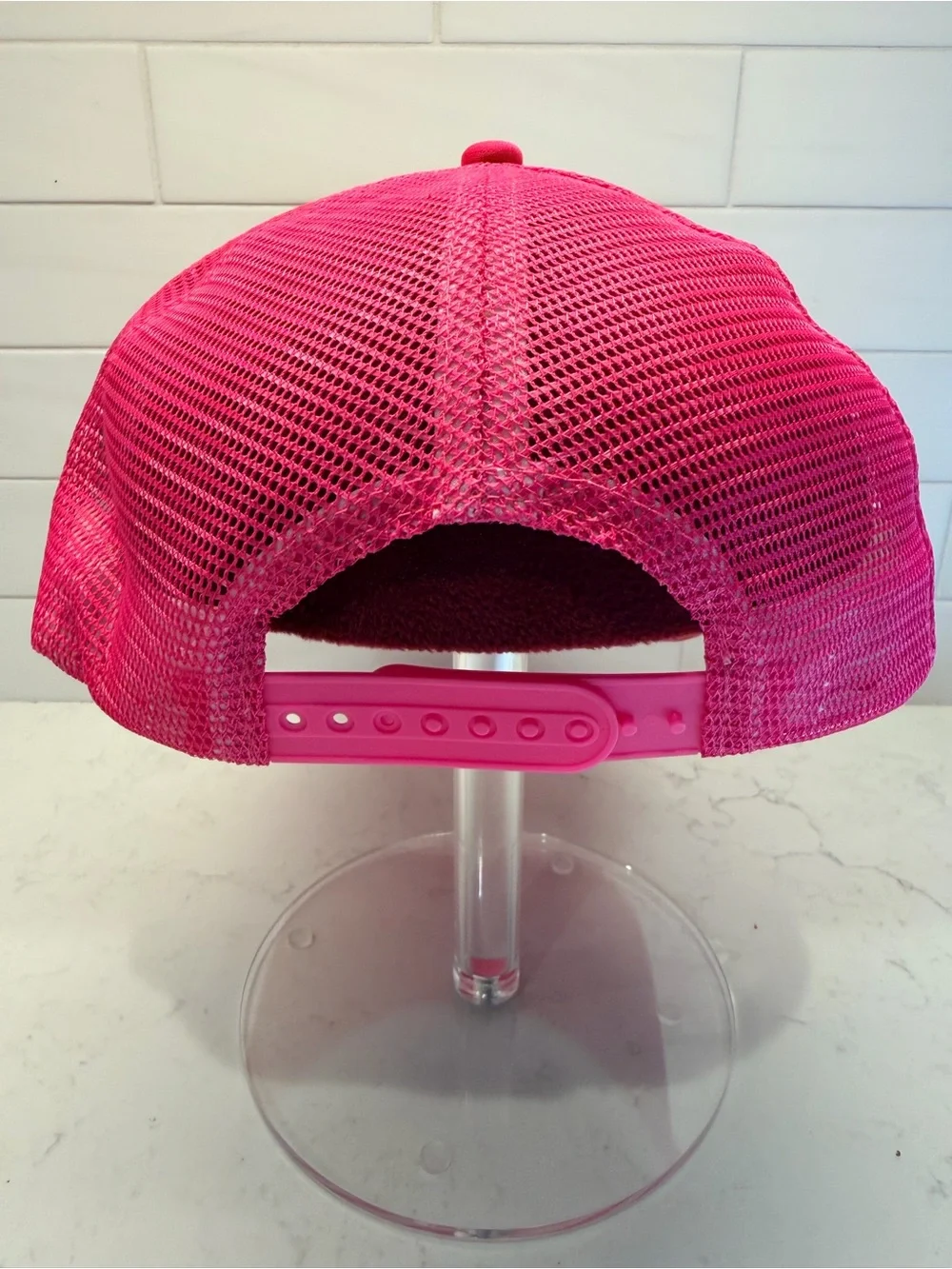 Pink 'Blame The Champagne' Trucker Hat - Party Cap